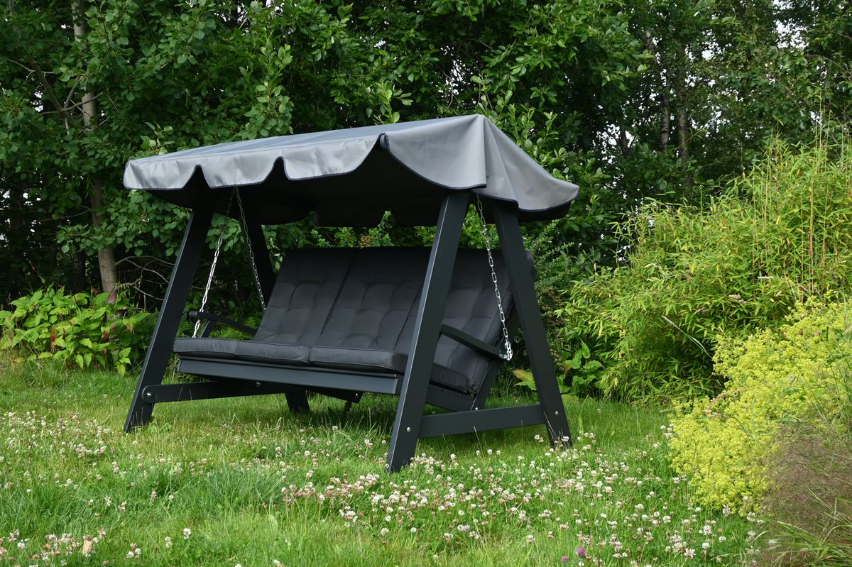 Texas Høy hammock putesett - design Panamagrå, 3 puter 