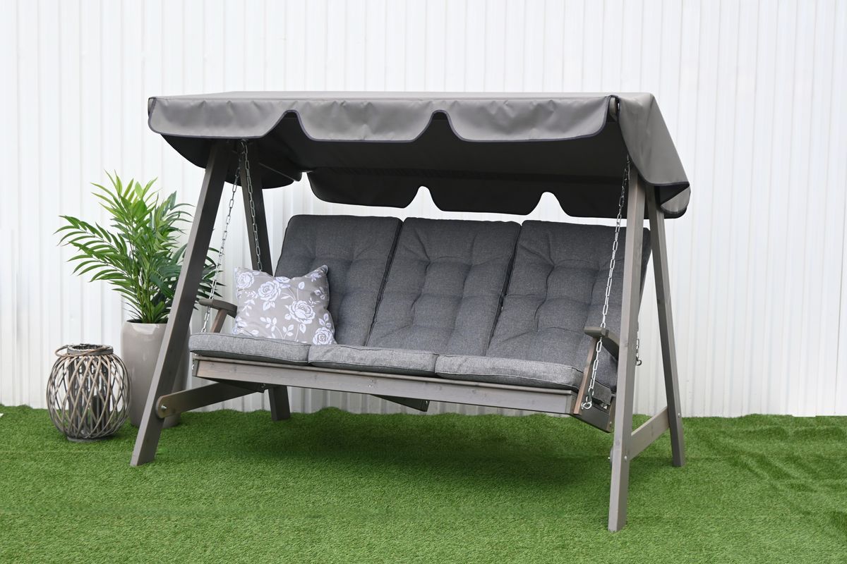 Dalom hammock med tak - grå/fjellgrått tak