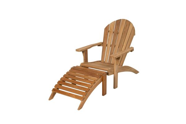 Hovedbilde Fredrikshavn Adirondack stol m/fothviler - teak