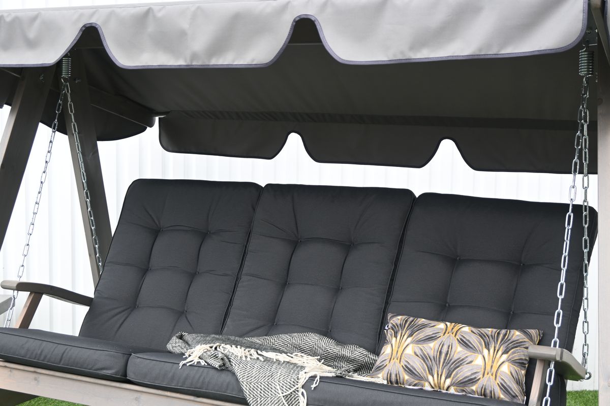 Texas Høy hammock putesett - design Panamagrå, 3 puter 