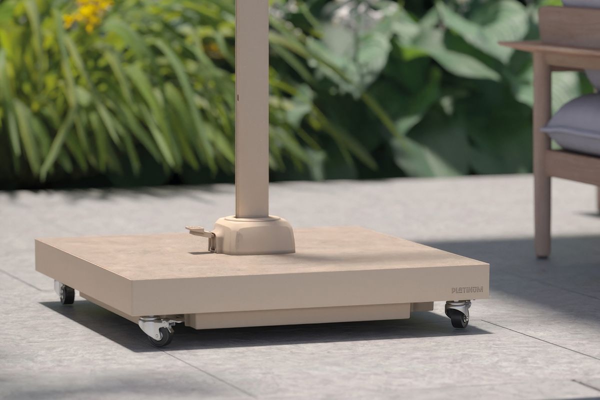 Platinum Voyager T1 hengeparasoll 250x250 cm m/Ceramica fot - elfenbensbeige/sandstone