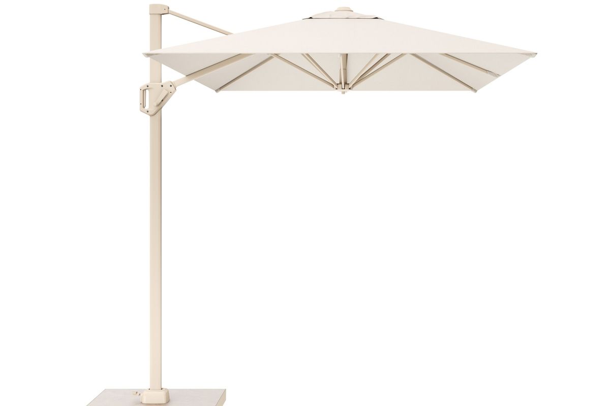 Platinum Voyager T1 hengeparasoll 250x250 cm m/kryssfot - elfenbensbeige/sandstone