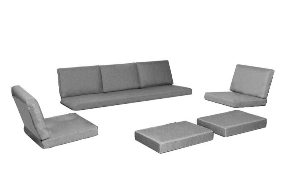 New York 77 putesett 3+1+1+paller - design Harmonigrå, 12 puter 