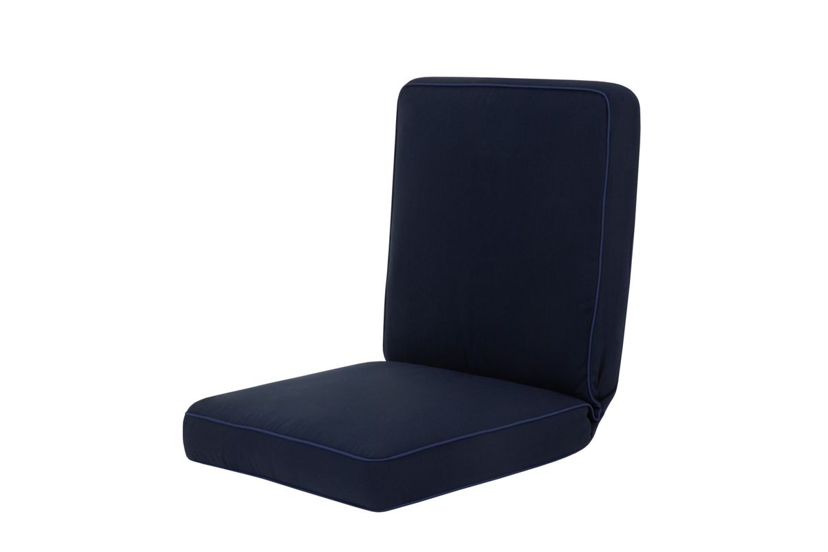 Nymark Medium putesett 3+1+1 - design Mørk blå, 5 puter 