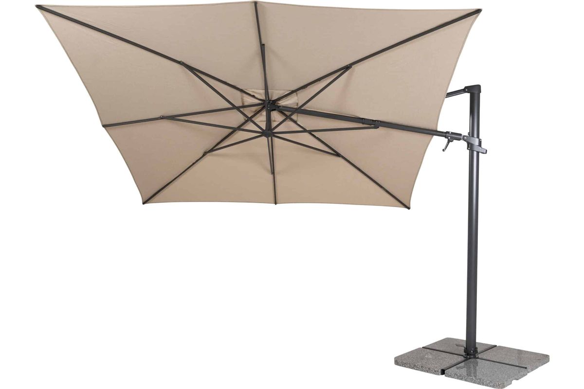 Hartman Solar Flex+ hengeparasoll 300x300 cm - linbeige