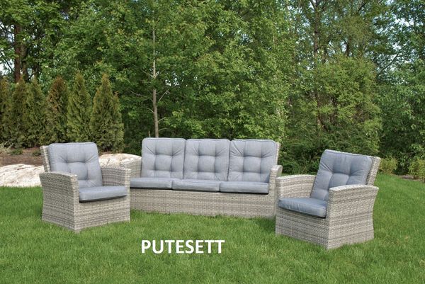 Hovedbilde Support Medium putesett 3+1+1 - design Melangegrå, 5 puter 
