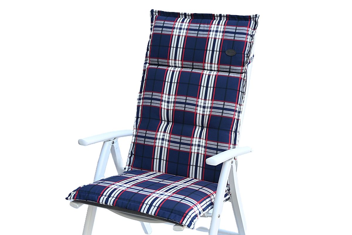 Classic posisjonspute - design Blå rutet