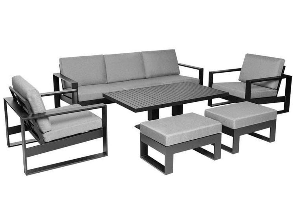 New York 77 putesett 3+1+1+paller - design Harmonigrå, 12 puter 