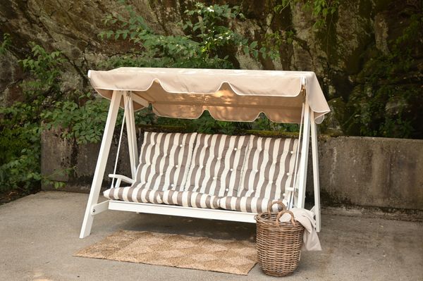 Hovedbilde Dalom Typ hammock med tak - hvit/jutebeige tak