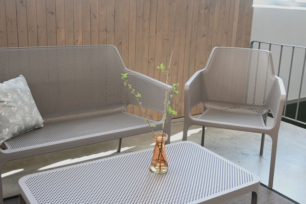 Nardi Net salongbord 100x60 cm - gråbeige