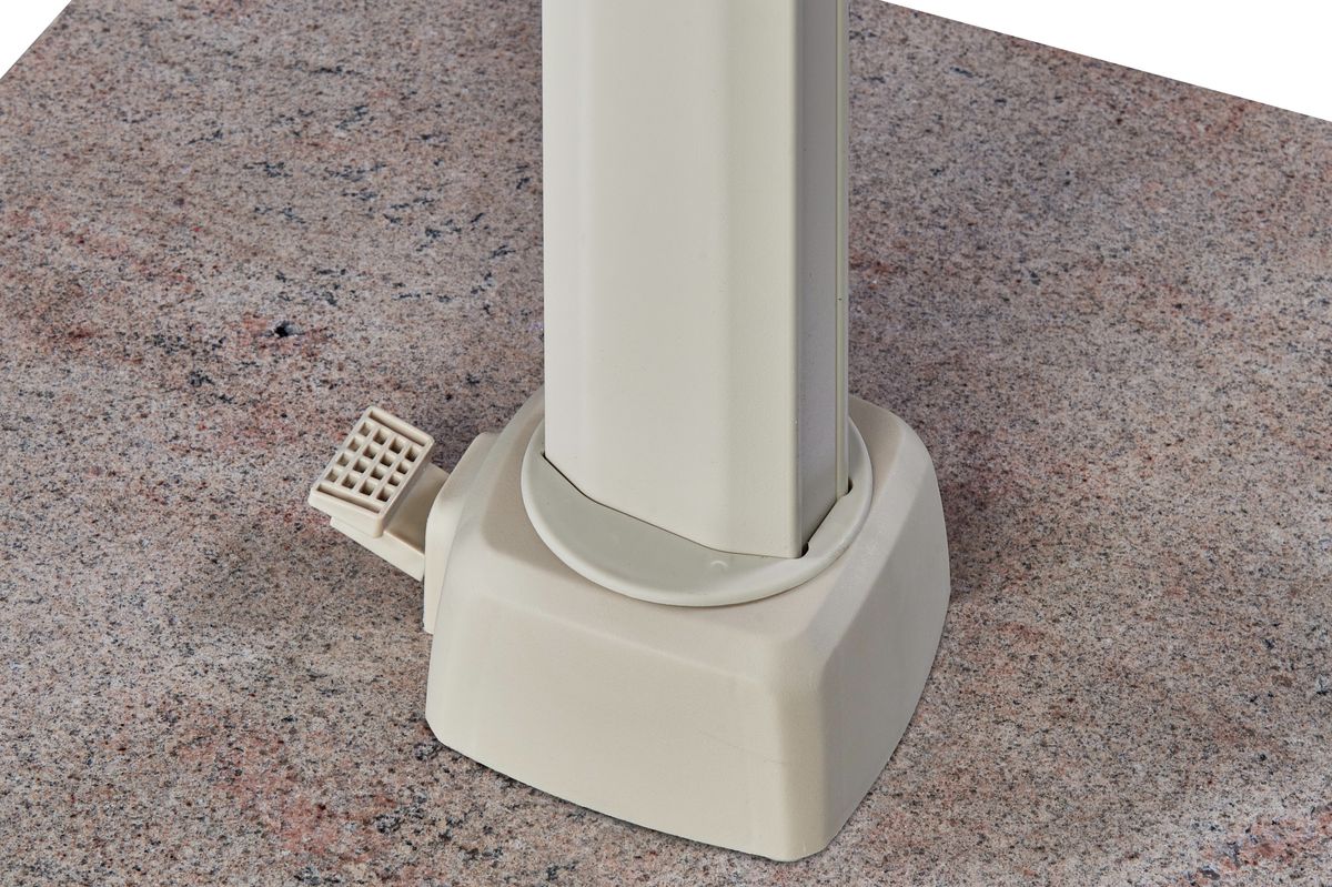 Platinum Voyager T1 hengeparasoll 250x250 cm m/kryssfot - elfenbensbeige/sandstone