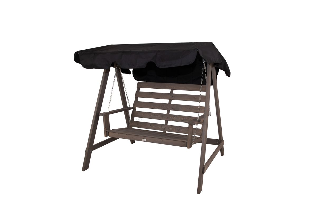 Mellby Duo hammock m/tak - grå/sort