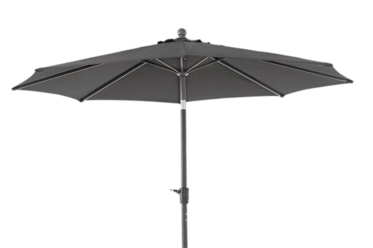 Cambre parasoll Ø250 cm m/sveiv - granskyggegrå