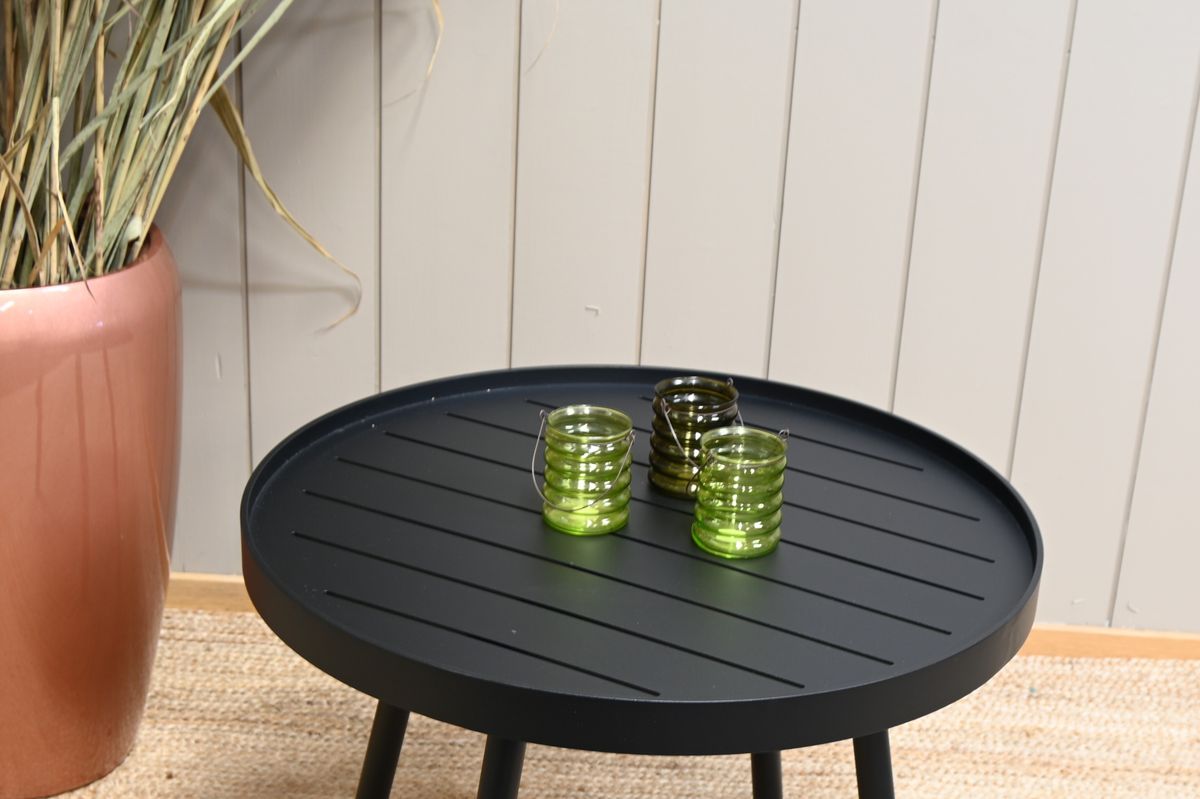 Rondelle Extra bord Ø60xH51cm - sort 