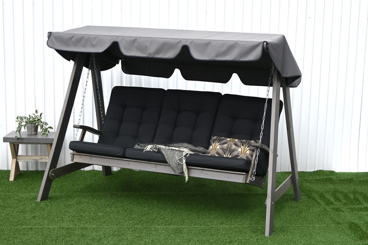 Texas Høy hammock putesett - design Panamagrå, 3 puter 