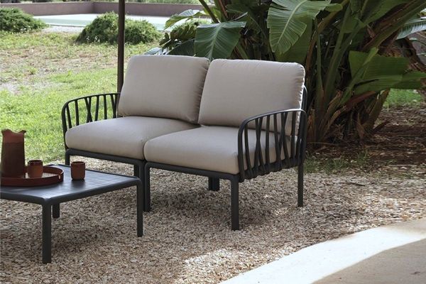 Hovedbilde Nardi Komodo sett 2-S sofa m/puter+bord - antrasittgrå/gråbeige