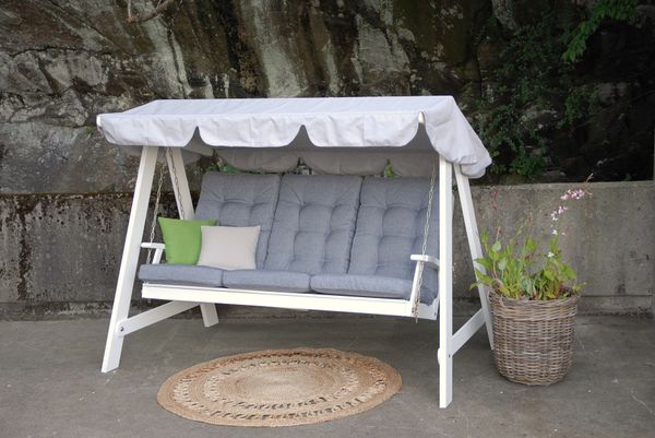 Hovedbilde Dalom hammock med tak - hvit/grått tak