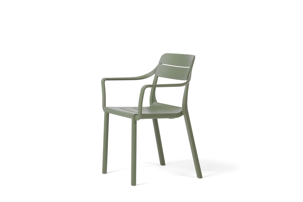Nardi Cassia stabelbar spisestol - kaktusgrønn