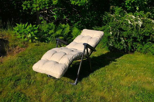 Hovedbilde Royal Baden Baden stol m/pute - design Naturbeige 