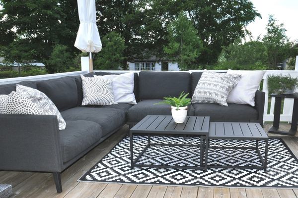 Hovedbilde Easy 240 værbestandig hjørnesofa - sotgrå