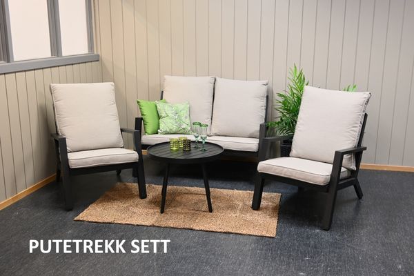 Hovedbilde Support 53 putetrekk sett 2+1+1 - design Lys kalkbeige, 8 putetrekk