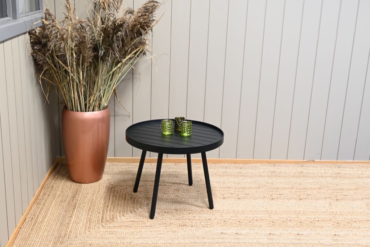 Rondelle bordsett - sort, 2 bord