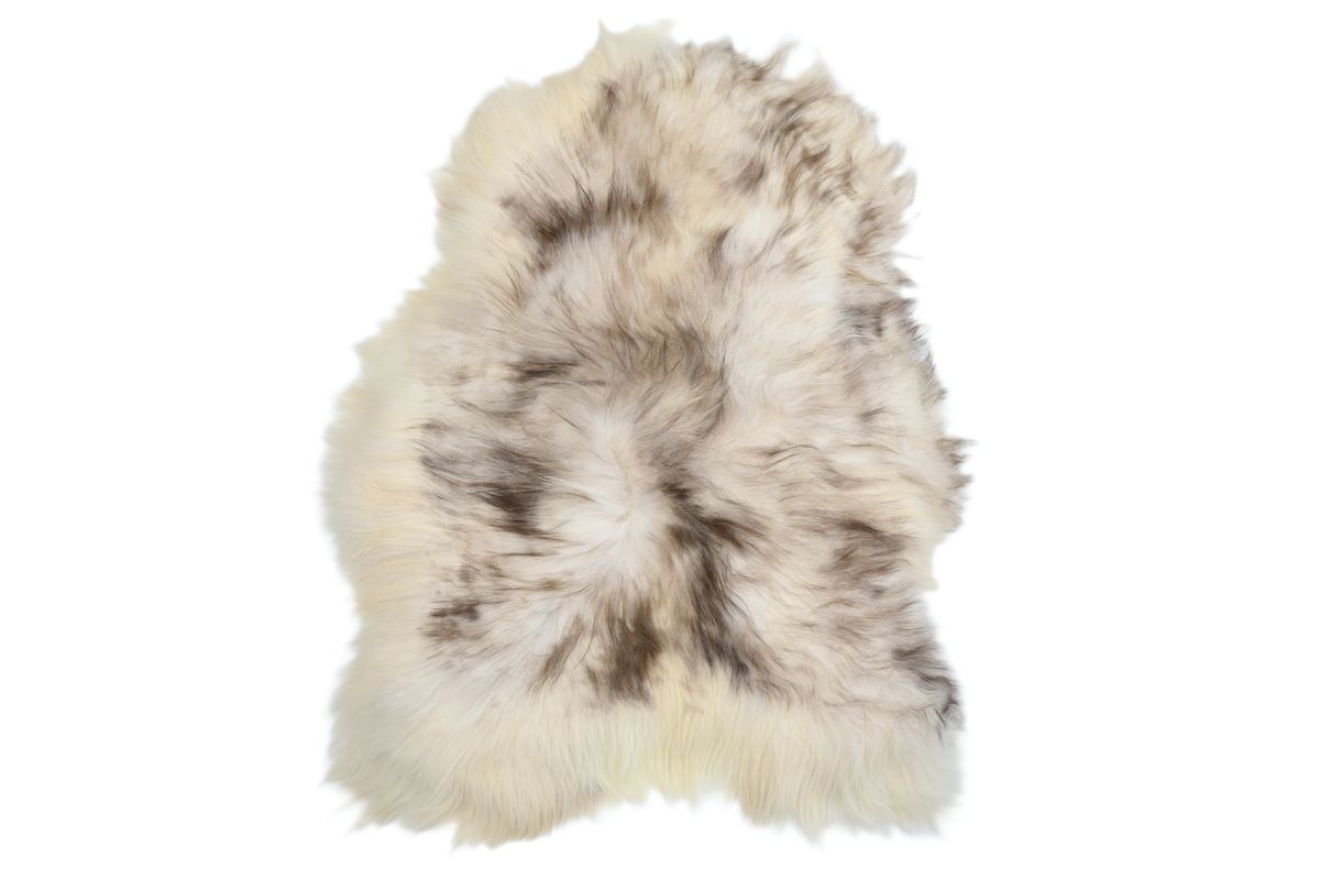 Sheepy saueskinn - ullhvit/gråmelert