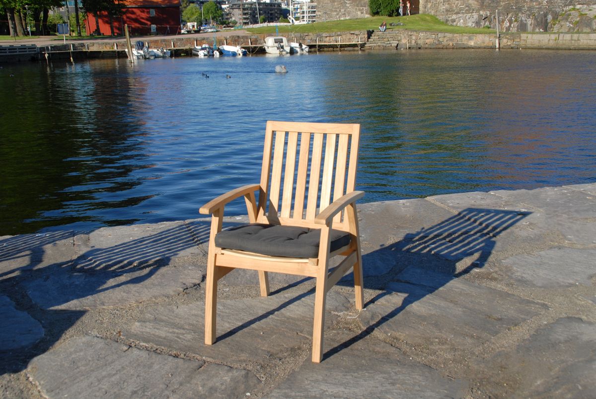 Dana sett 4 stoler+salongbord - teak