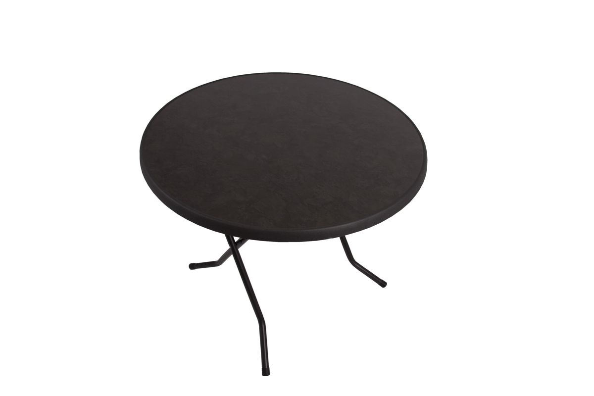 Sevelit sammenleggbart bord Ø85 cm - mørk granitt 