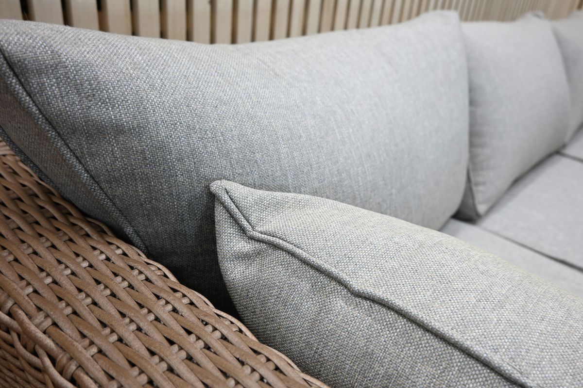 Concept 3-seter sofa m/puter - mørk natur/patinagrå