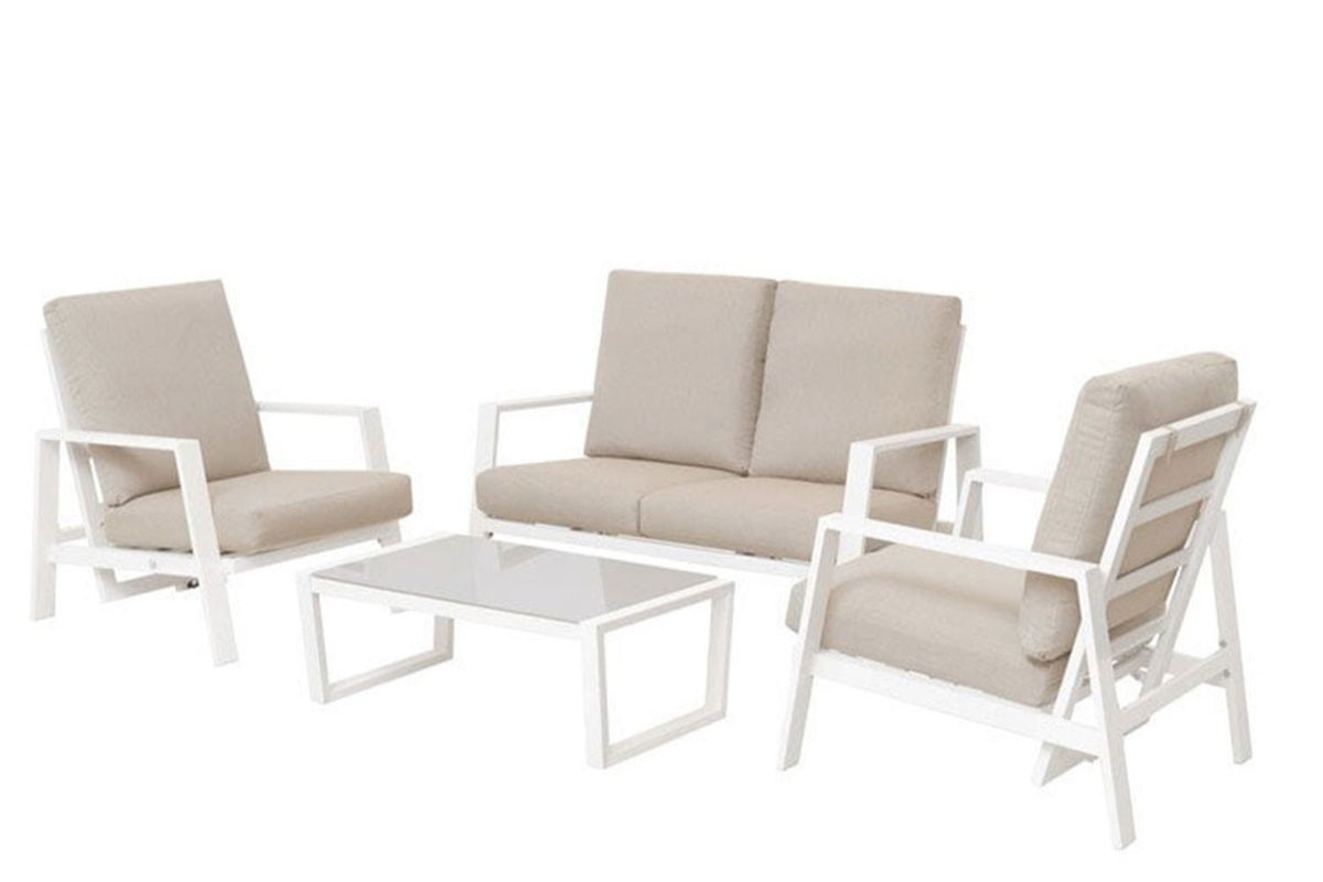 Orlando 60 putesett 2+1+1 - design Lys kalkbeige, 8 puter 